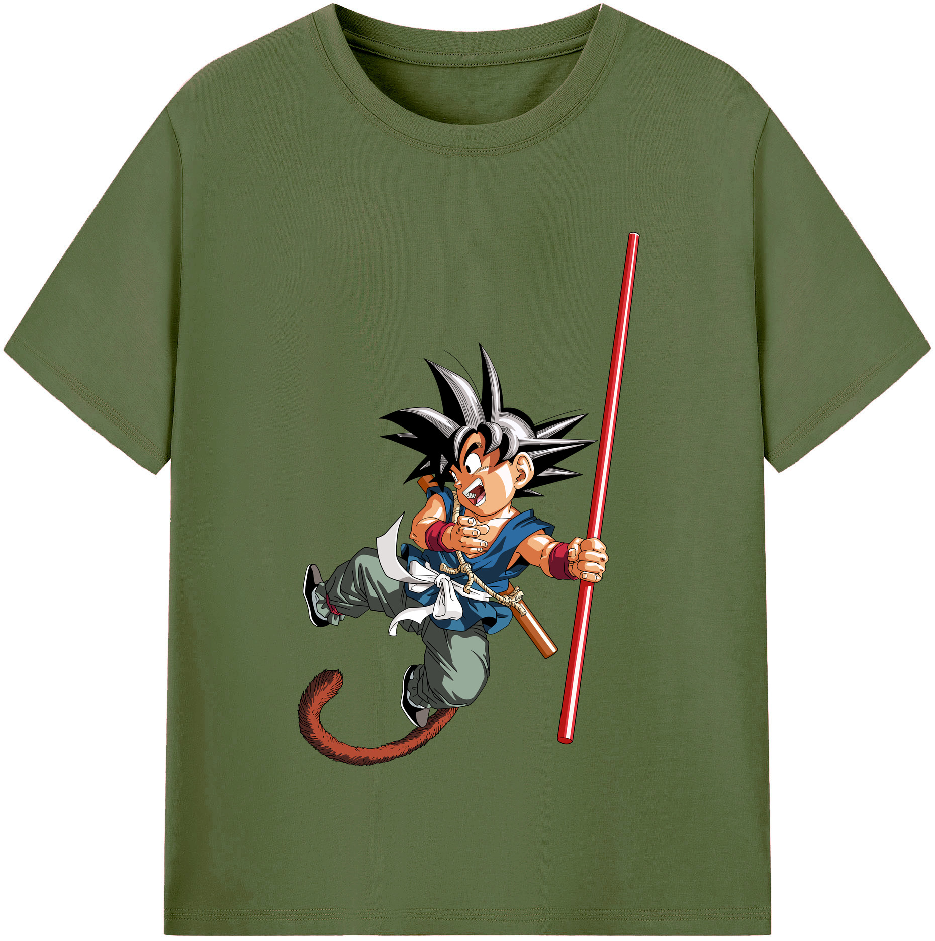 （画像用） ドラゴンボール 孫悟空（そん ごくう）Son Goku カカロット DRAGON BALL Kakarotto 綿100％半袖Tシャツ（フロントプリント）